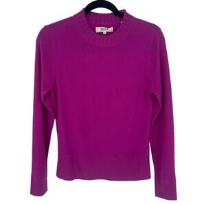 Chinti & Parker Purple Wool Cashmere Sweater Size S Soft Luxury Basics Crewneck